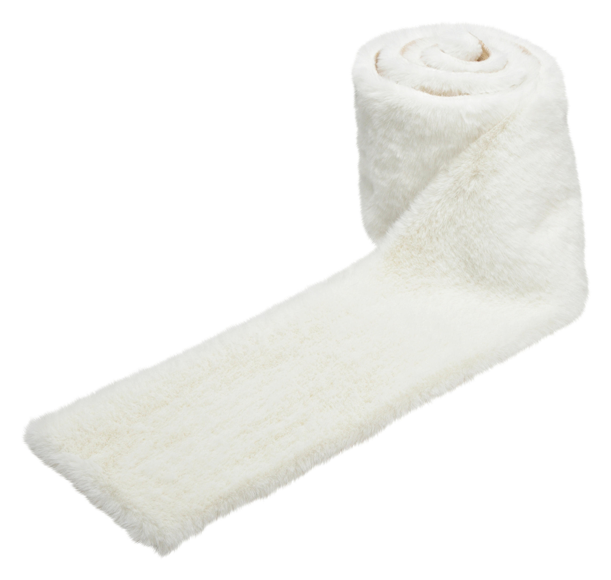 TISCHLÄUFER  - Weiß, Basics, Kunststoff/Fell (160/200/15cm) - X-Mas