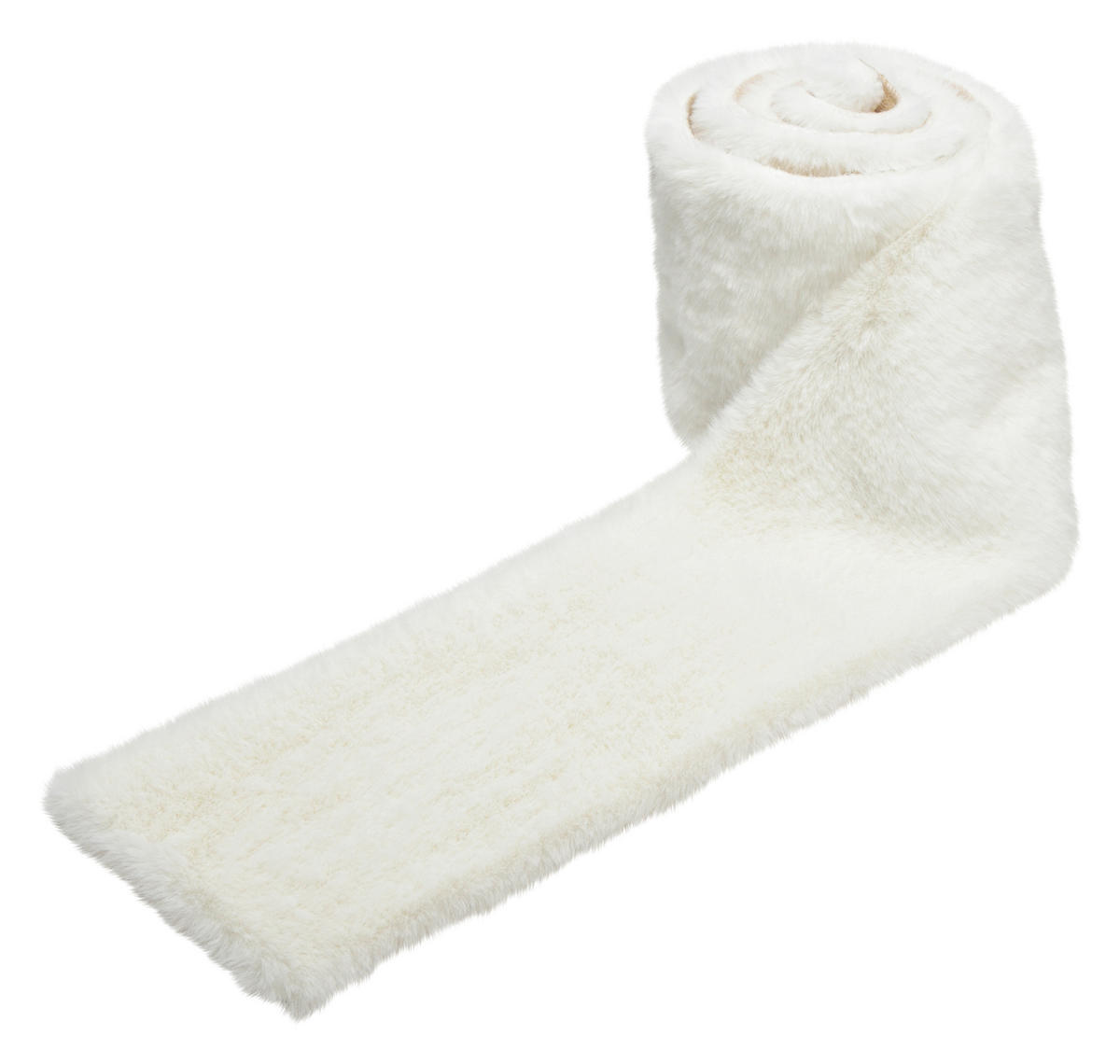 TISCHLÄUFER  - Weiß, Basics, Kunststoff/Fell (160/200/15cm) - X-Mas