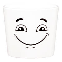 BLUMENTOPF  - Weiß Hochglanz, Basics, Keramik (40/30/30cm)