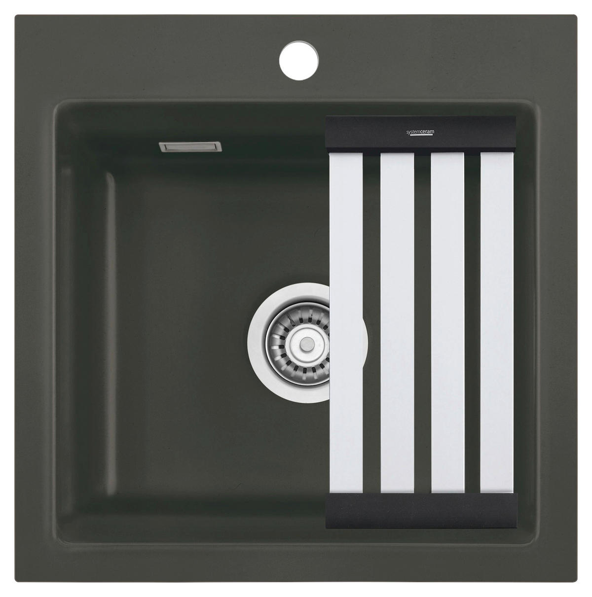 SPÜLE Kara 51 / 50030185  - Schieferfarben, Basics, Keramik (51/20/51cm) - Systemceram