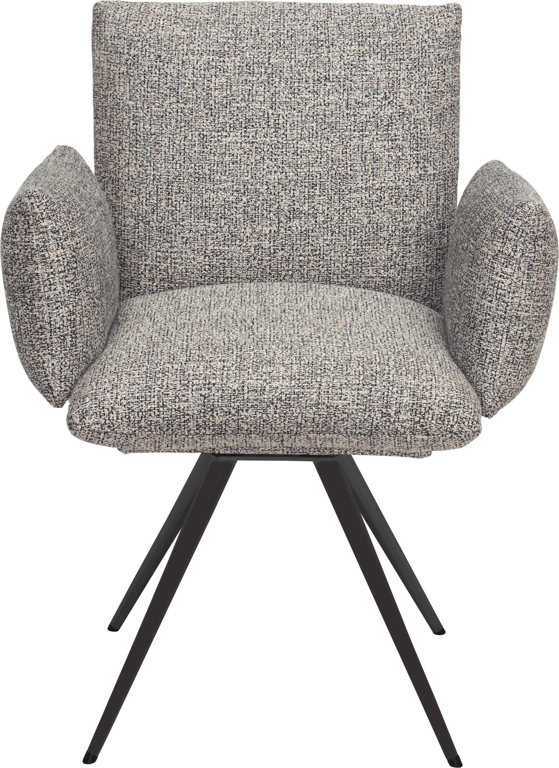 ARMLEHNSTUHL  in Stahl Webstoff  - Anthrazit, Natur, Textil/Metall (72/90/65cm) - Venjakob
