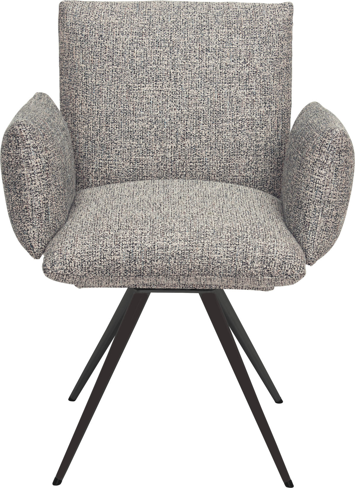 ARMLEHNSTUHL  in Stahl Webstoff  - Anthrazit, Natur, Textil/Metall (72/90/65cm) - Venjakob