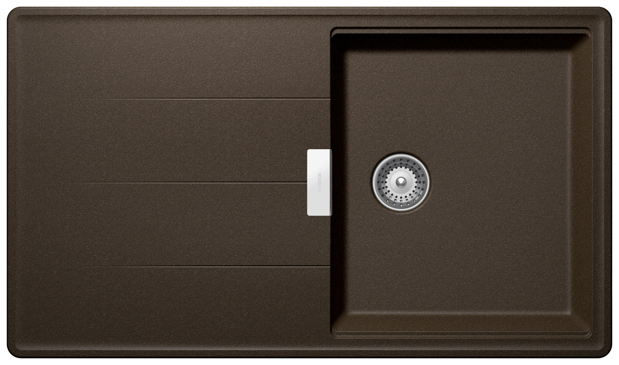 SPÜLE TIAD100ABRO  - Bronzefarben, Basics, Stein (86/50cm) - Schock