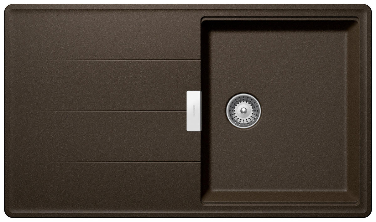 SPÜLE TIAD100ABRO  - Bronzefarben, Basics, Stein (86/50cm) - Schock