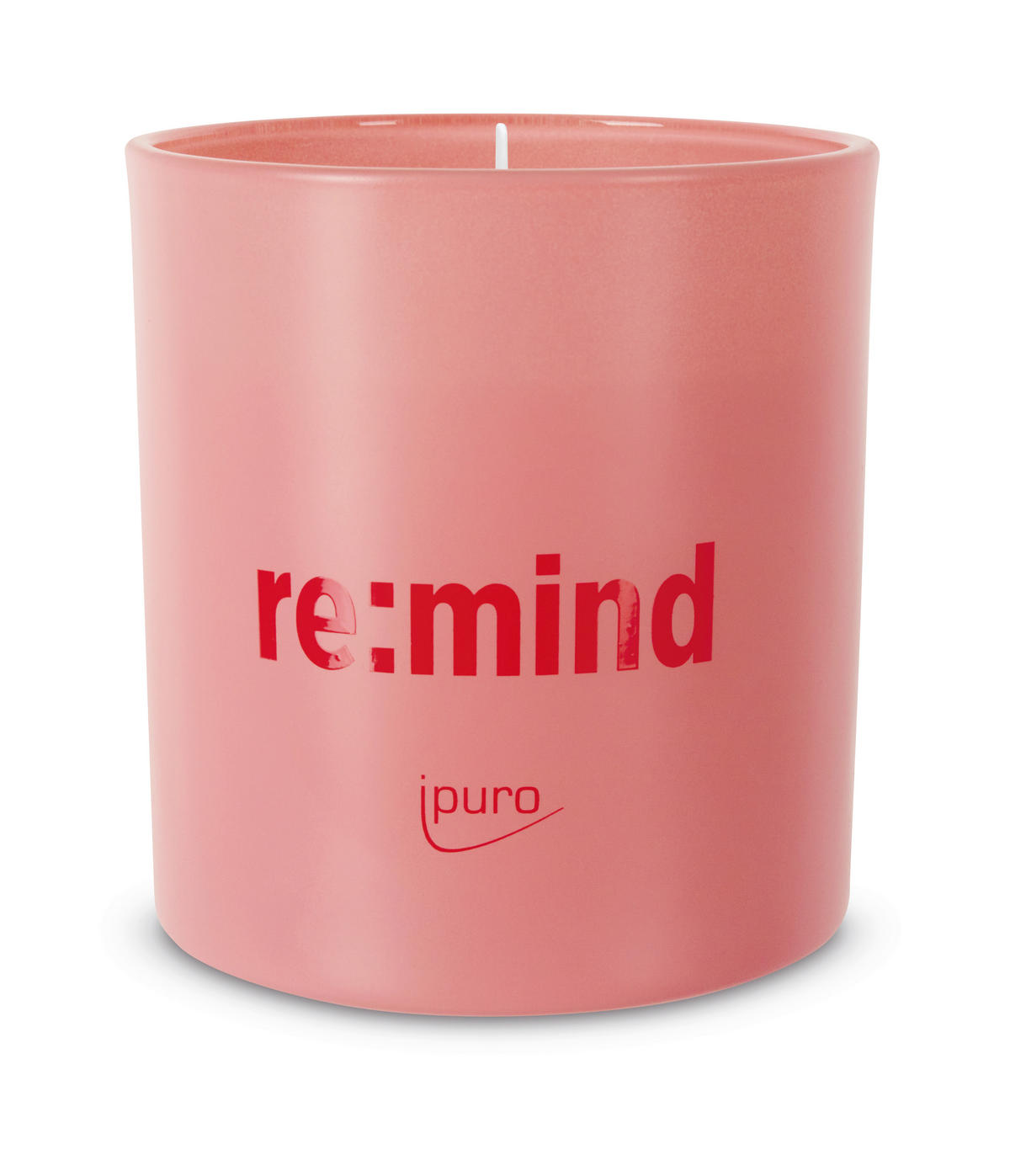 KERZE IM GLAS - Rot, Basics, Glas (7,5/7,5/8,7cm) - Ipuro