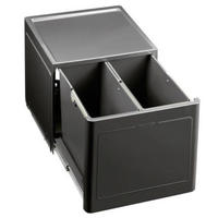 EINBAUABFALLSAMMLER 26 L  - Anthrazit, Basics, Kunststoff (37,5/35/40cm) - Blanco