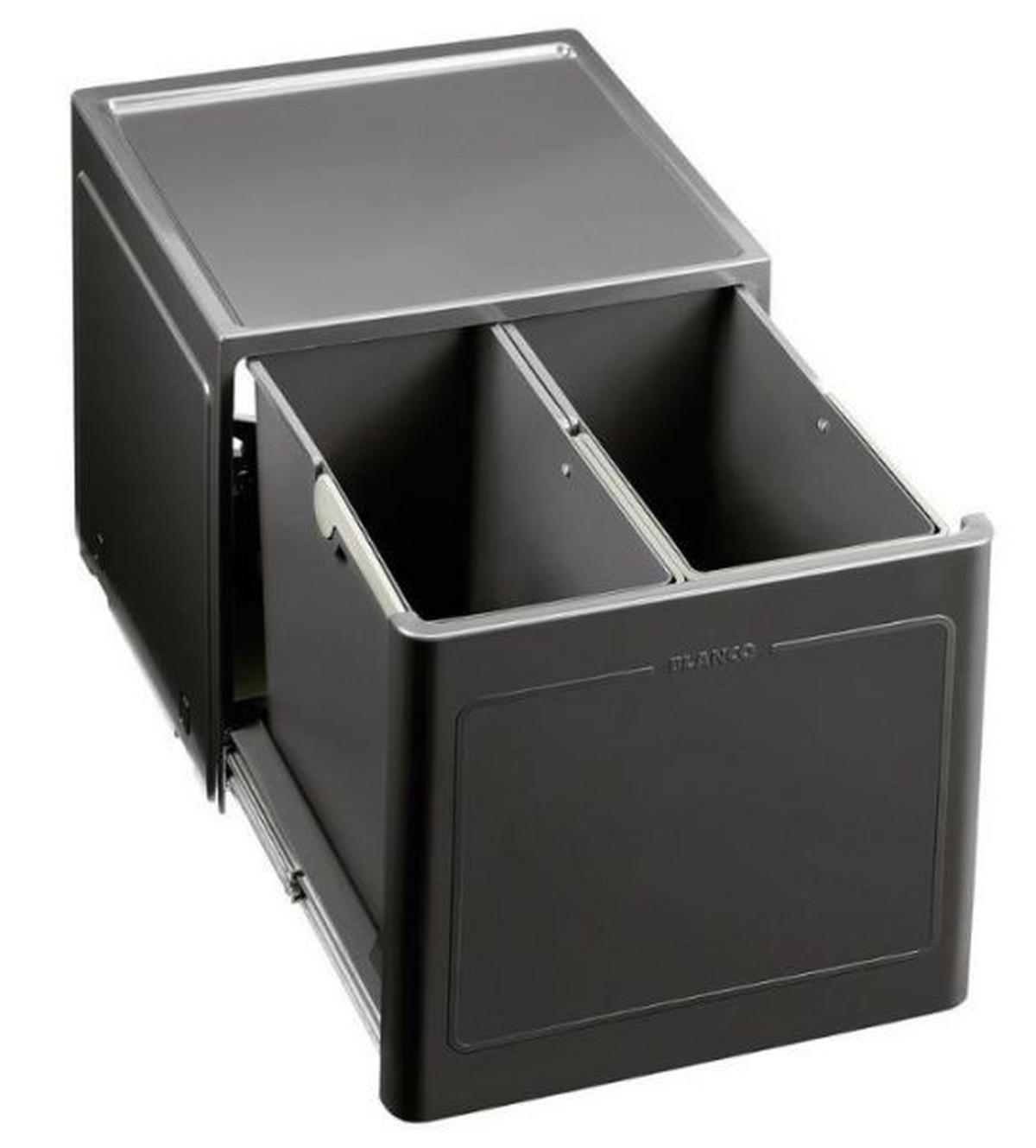 EINBAUABFALLSAMMLER 26 L  - Anthrazit, Basics, Kunststoff (37,5/35/40cm) - Blanco