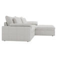 ECKSOFA  in Webstoff Grau  306/198 cm  - Schwarz/Grau, MODERN, Kunststoff/Textil (306/198cm) - Carryhome
