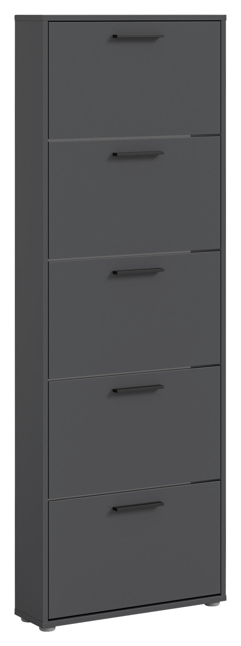 OMARA Z LOPUTAMI ZA ČEVLJE antracit - srebrne barve/črna, Design, umetna masa/leseni material (59/169cm) - Carryhome