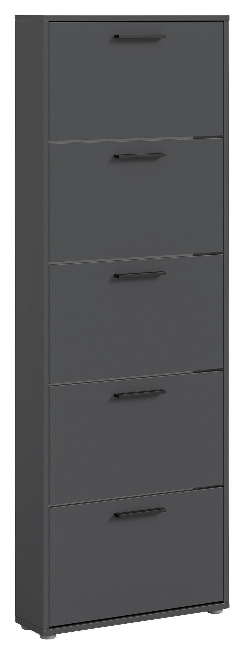 OMARA Z LOPUTAMI ZA ČEVLJE antracit - srebrne barve/črna, Design, umetna masa/leseni material (59/169cm) - Carryhome