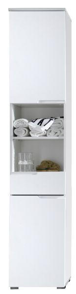 VISOKI ELEMENT bijela - bijela/boje aluminija, Design, drvni materijal (40/199/32cm) - Xora