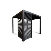 PERGOLA-SEITENTEIL 123,5/240/10 cm   - Anthrazit, MODERN, Metall (123,5/240/10cm) - Gardenson