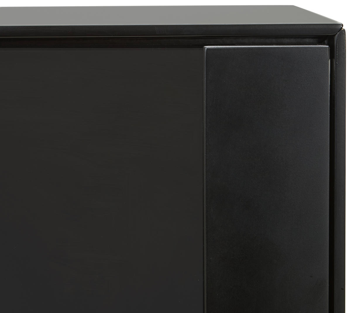 VITRINE  in furniert Eiche Schwarz, Eichefarben  - Eichefarben/Schwarz, Trend, Glas/Holz (91,5/136/40cm) - Xora