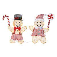 LED-DEKOLEUCHTE  - Rot/Goldfarben, LIFESTYLE, Textil/Metall - X-Mas