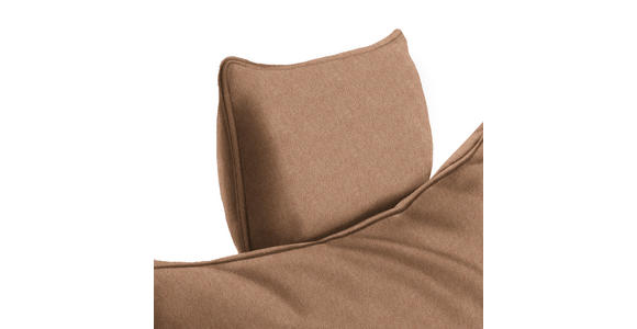 ECKSOFA in Webstoff Rostfarben 292/176 cm - Rostfarben/Schwarz, MODERN, Textil/Metall (292/176cm) - Carryhome