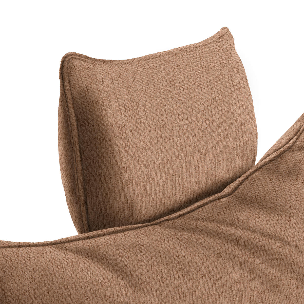 ECKSOFA PRATO Rostfarben Webstoff  - Rostfarben/Schwarz, MODERN, Textil/Metall (292/176cm) - MID.YOU