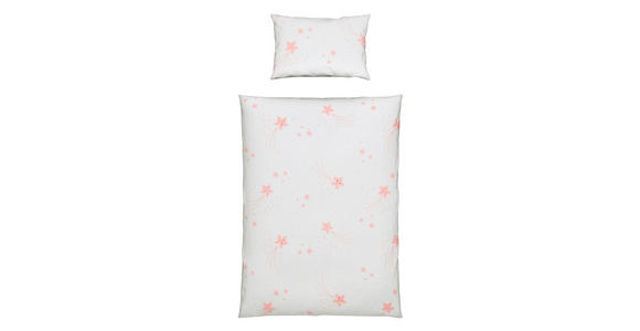 BABYBETTWÄSCHE 100/135 cm  - Rosa/Weiß, Basics, Textil (100/135cm) - My Baby Lou