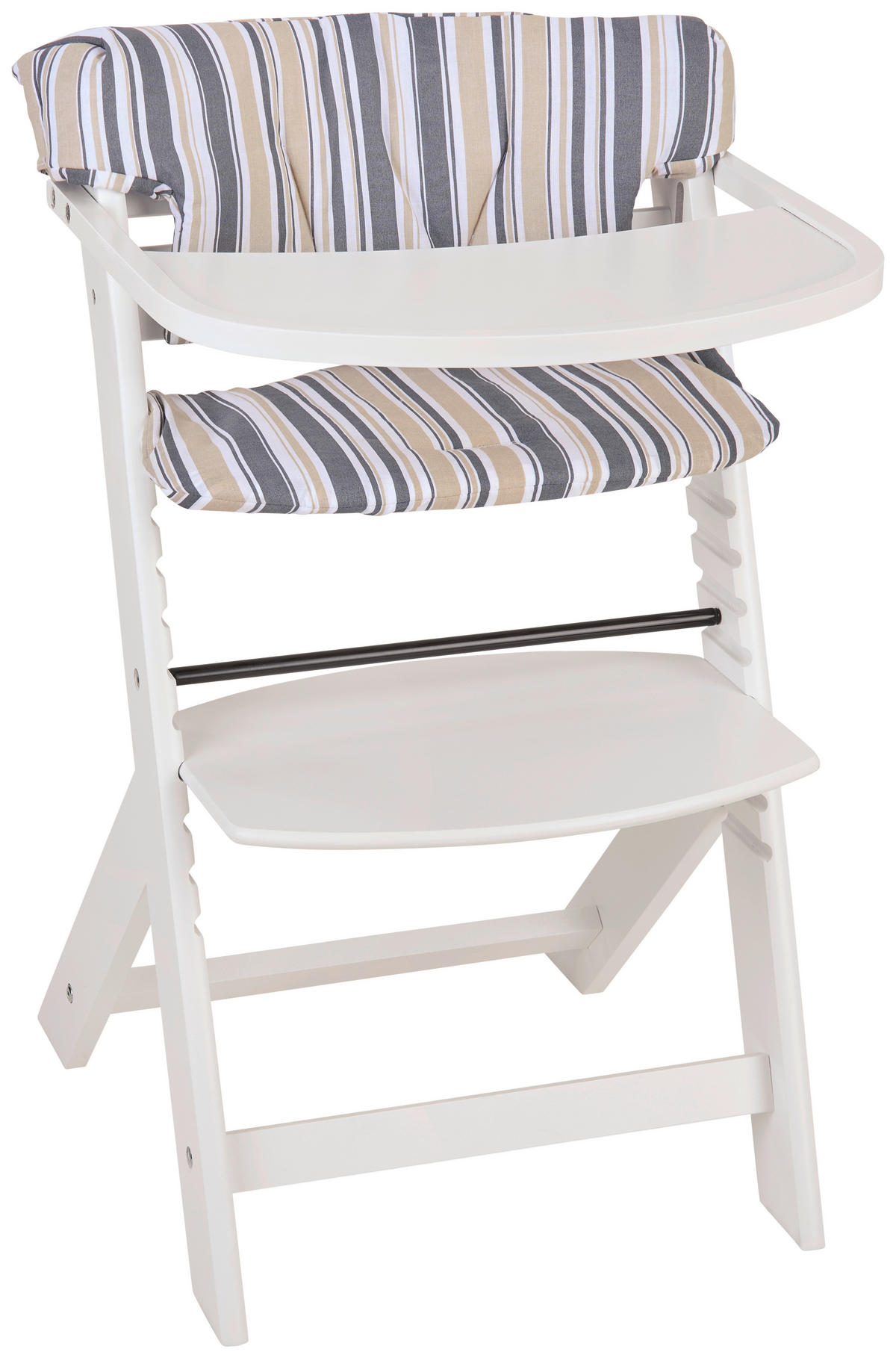 HOCHSTUHLEINLAGE LUNCH  - Beige/Weiß, Basics, Textil (25/50cm) - My Baby Lou