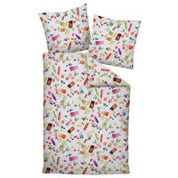 BETTWÄSCHE Makosatin 135/200 cm  - Multicolor, Design, Textil (135/200cm) - Janine