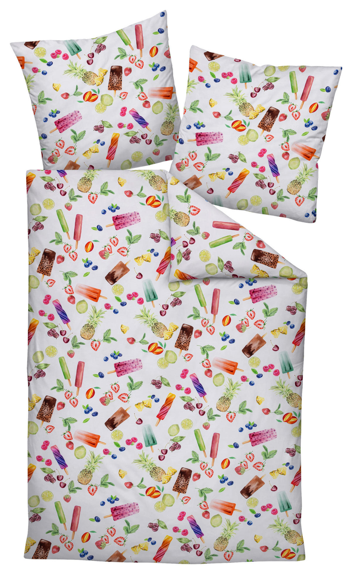 BETTWÄSCHE Makosatin 135/200 cm  - Multicolor, Design, Textil (135/200cm) - Janine