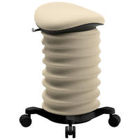 BÜROHOCKER Schwarz, Goldfarben  - Goldfarben/Schwarz, Design, Kunststoff/Textil (37,5/58-70/36cm) - Topstar