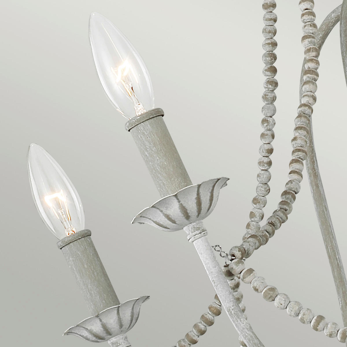 KRONLEUCHTER 71.1/83.9 cm    - Hellgrau, Konventionell, Holz/Metall (71.1/83.9cm) - Elstead Lighting