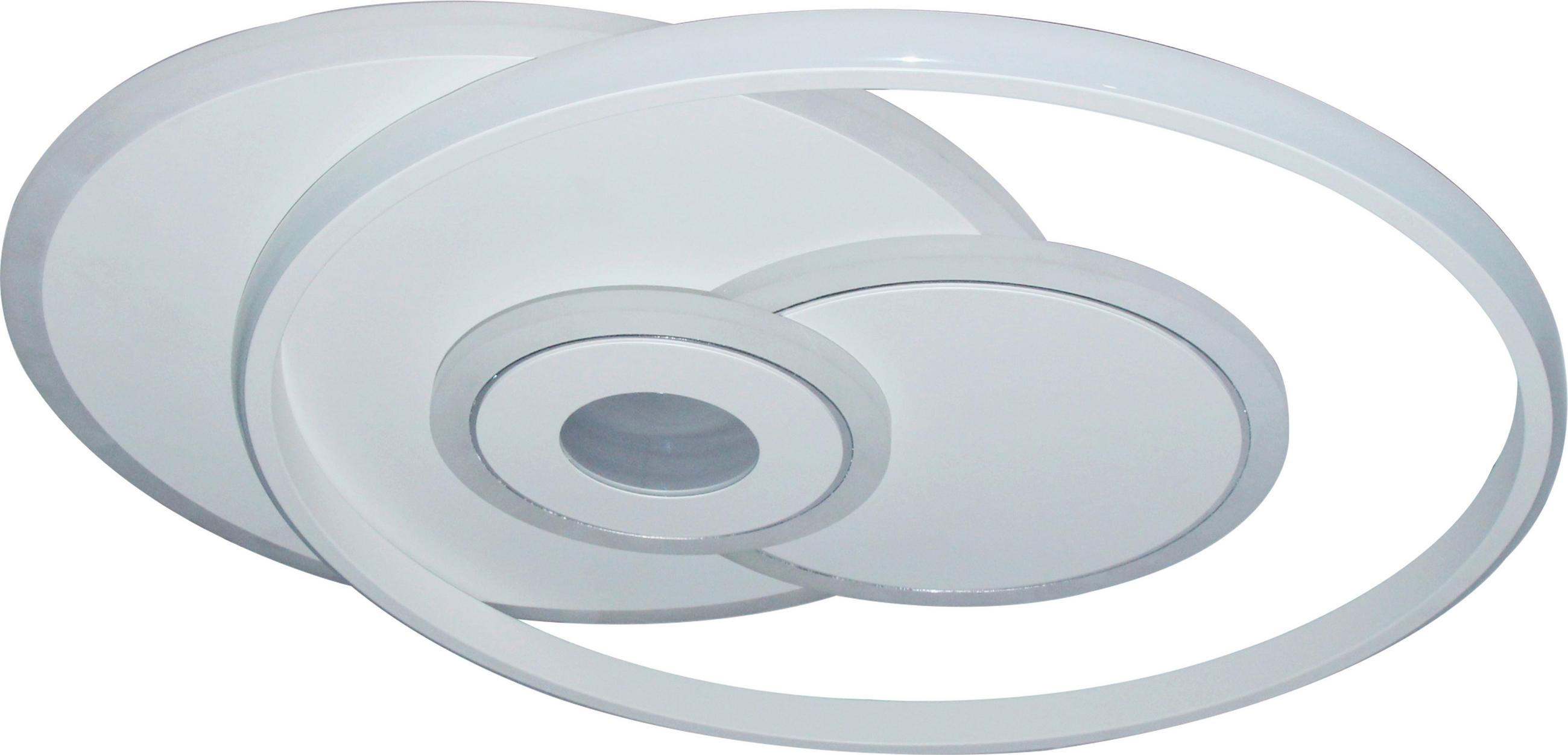 STROPNA LED-SVETILKA  Lucca 40 W 680 lm 3000-6500 K 220-240 V  - bela, Trend, kovina/umetna masa (50,3/42,5/6cm) - Novel