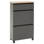 SCHUHSCHRANK Dieter Knoll  in 60/108/31 cm  - Eichefarben/Anthrazit, Design, Holz/Holzwerkstoff (60/108/31cm) - Dieter Knoll