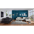 ECKSOFA Biella in Echtleder Hellgrau  295/231 cm  - Dunkelgrau/Anthrazit, Design, Leder/Metall (295/231cm) - Johann Jakob