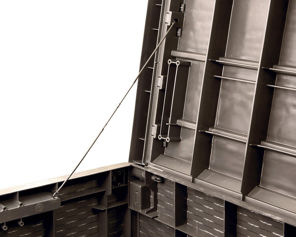 KISSENBOX 124/56/54 cm  - Braun, Basics, Kunststoff (124/56/54cm) - Ambia Garden