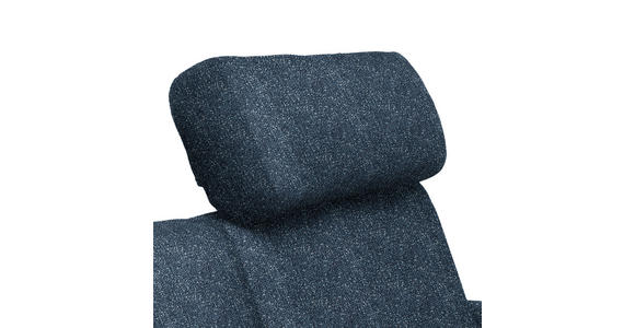 3-SITZER-SOFA in Struktur Blau - Blau/Schwarz, Design, Holz/Textil (196/85-104/95cm) - Novel