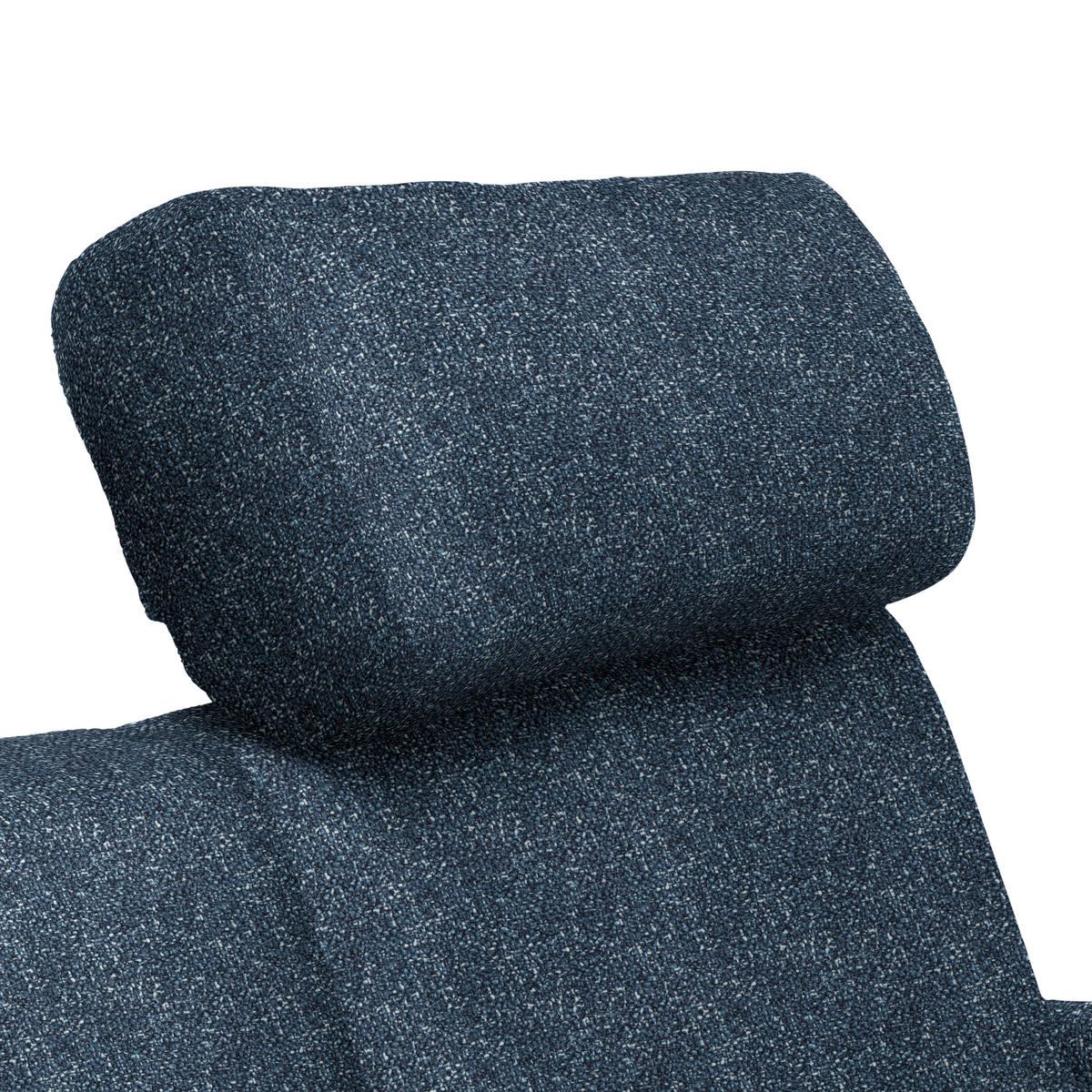 3-SITZER-SOFA Struktur Blau  - Blau/Schwarz, Design, Holz/Textil (196/85-104/95cm) - Novel