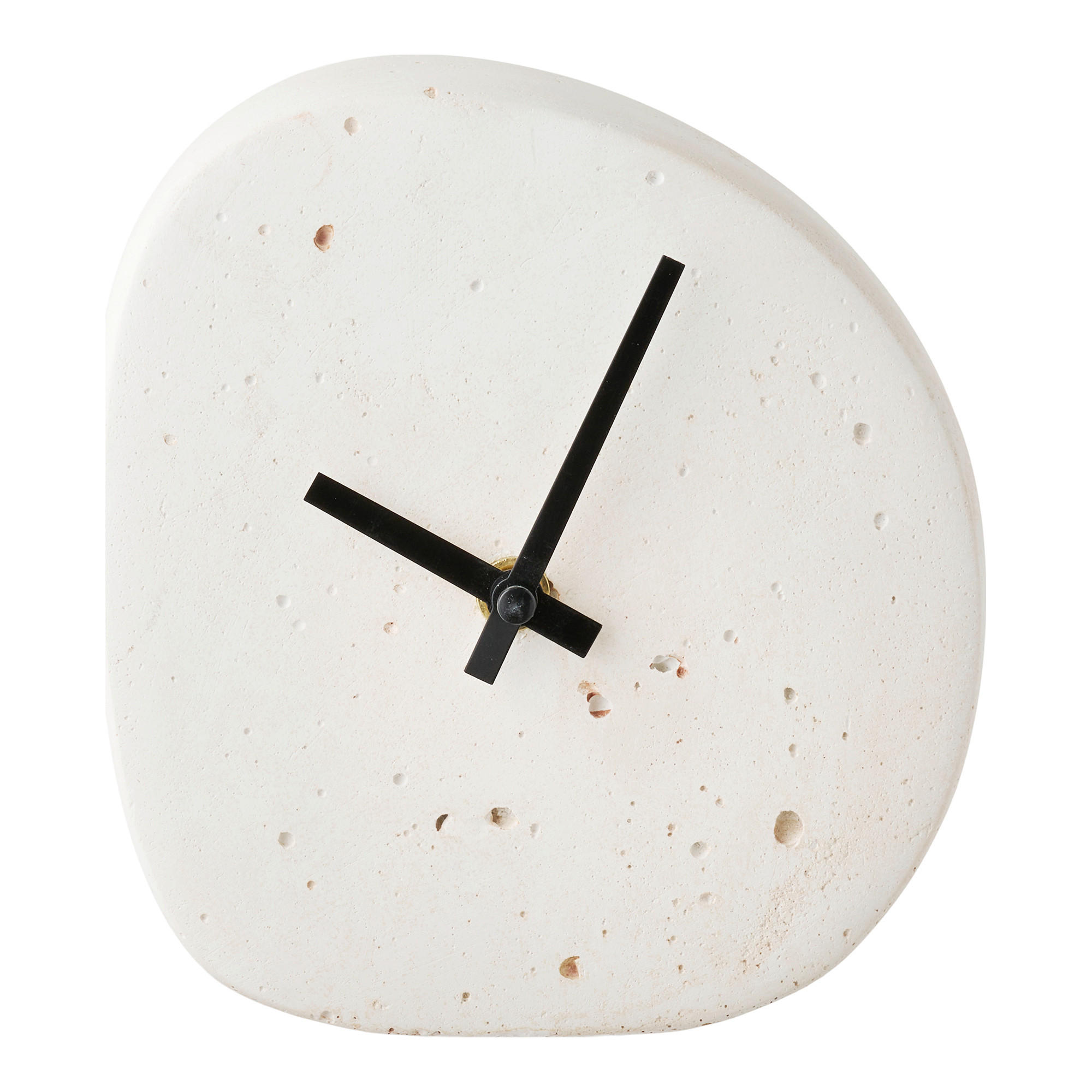 BORDSKLOCKA Linz vit 14/15/5 cm  - vit, Basics, sten (14/15/5cm)
