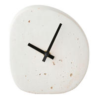 BORDSKLOCKA Linz vit 14/15/5 cm  - vit, Basics, sten (14/15/5cm)