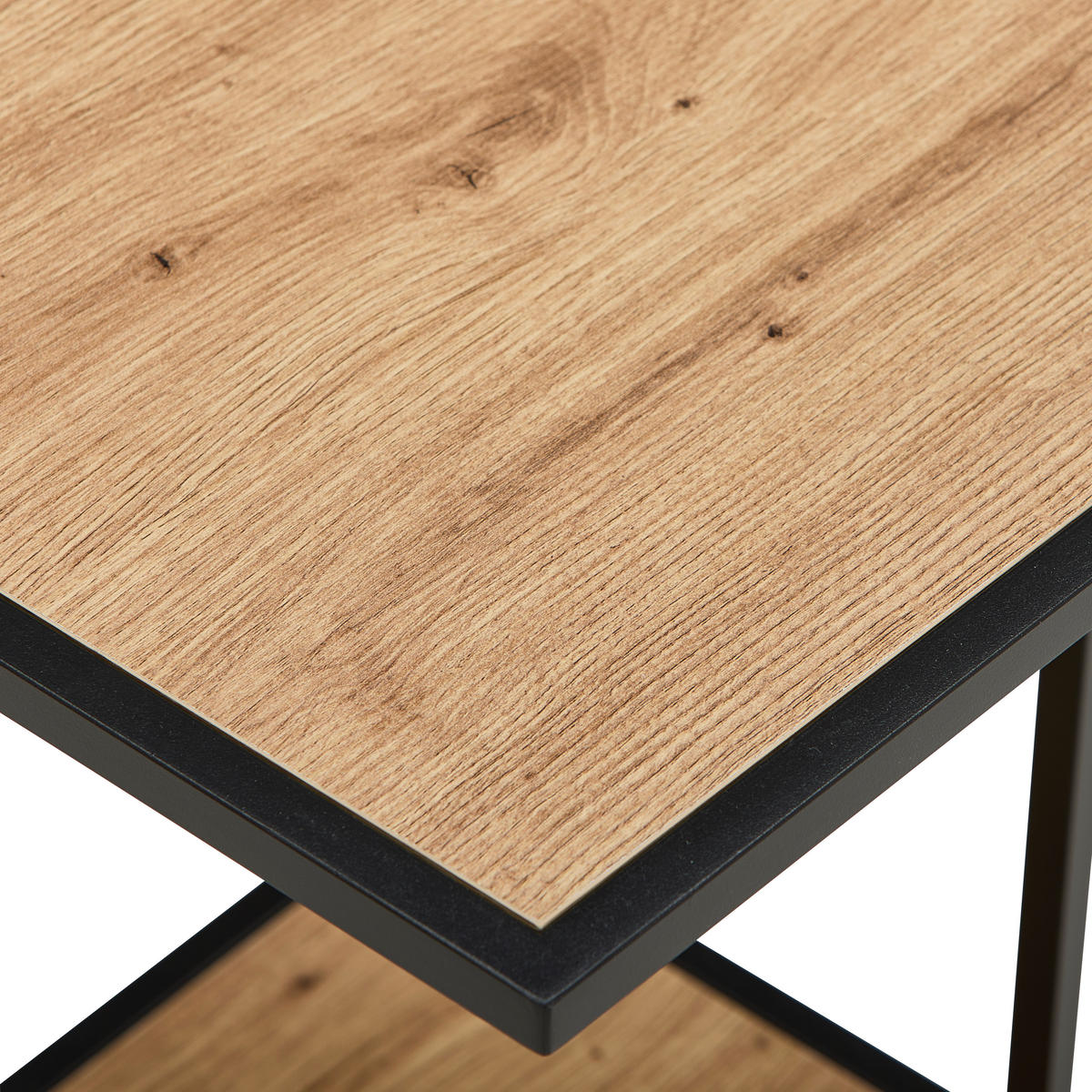 BEISTELLTISCH in Metall, Kunststoff, Holzwerkstoff 40/40/51 cm  - Eiche Artisan, Basics, Holzwerkstoff/Kunststoff (40/40/51cm) - Xora
