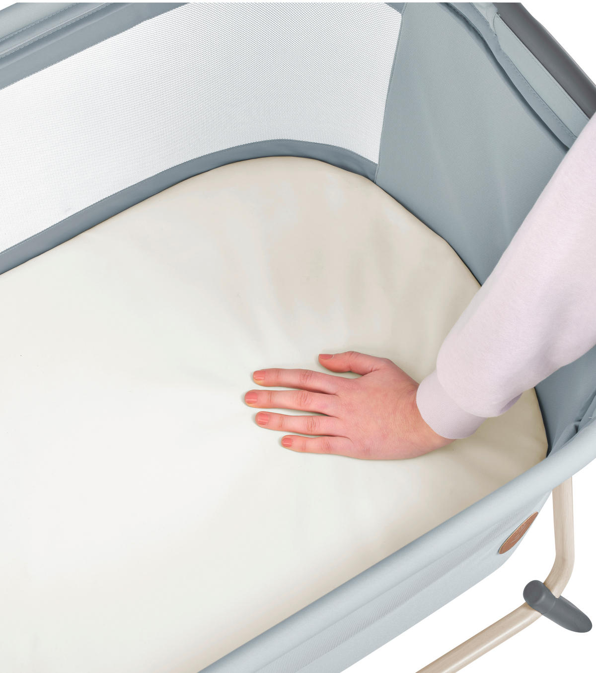 BEISTELLBETT Tori  - Hellgrau/Grau, Basics, Textil (86/76/61cm) - Maxi-Cosi