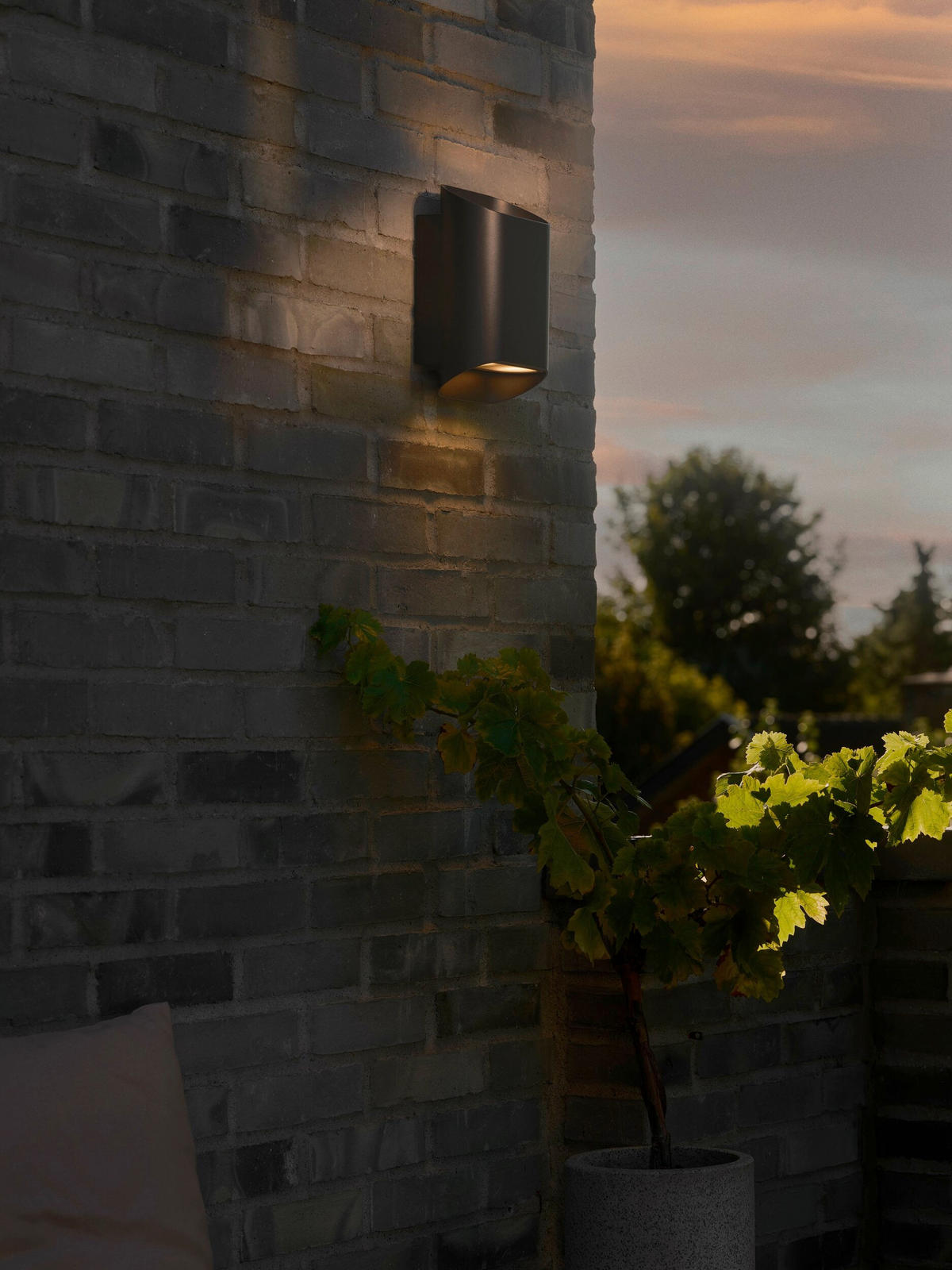 AUßENWANDLEUCHTE 15,5/23/9.5 cm   - Schwarz, Design, Metall (15,5/23/9.5cm) - Nordlux