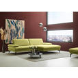 ECKSOFA  in Chenille, Flachgewebe Hellgrün Rücken echt  284/180 cm  - Schwarz/Hellgrün, Design, Textil/Metall (284/180cm) - Dieter Knoll