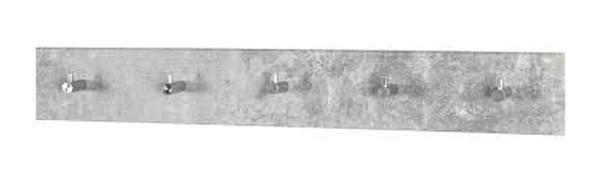 STENSKI OBEŠALNIK - barve kroma/siva, Design, kovina/leseni material (57/8/5cm) - Boxxx