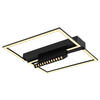 LED-DECKENLEUCHTE 42/42/11 cm   - Opal/Schwarz, Design, Kunststoff/Metall (42/42/11cm) - Globo