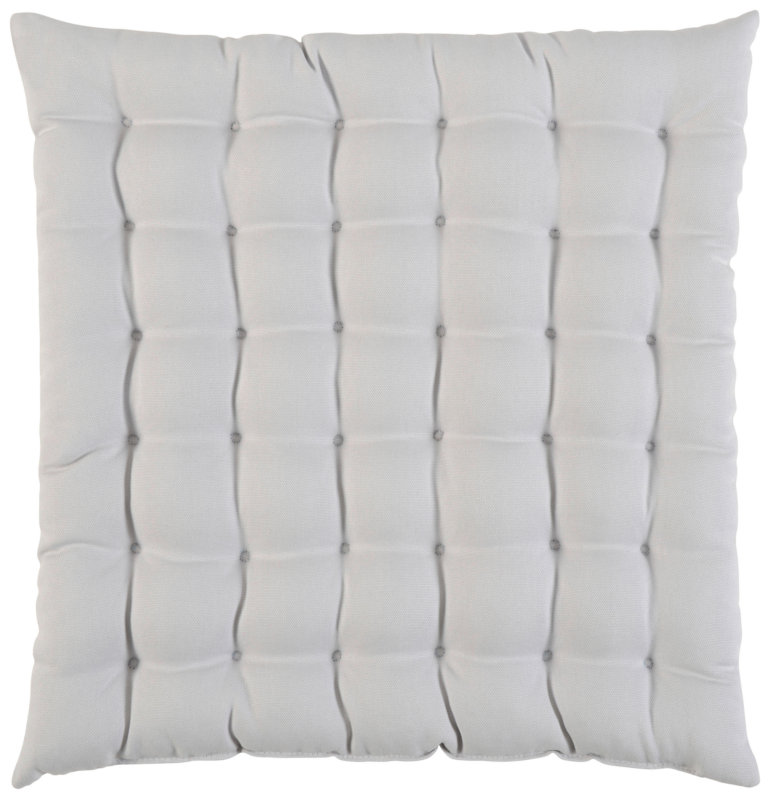 SITZKISSEN  38/38 cm   - Hellgrau, Basics, Textil (38/38cm) - Novel