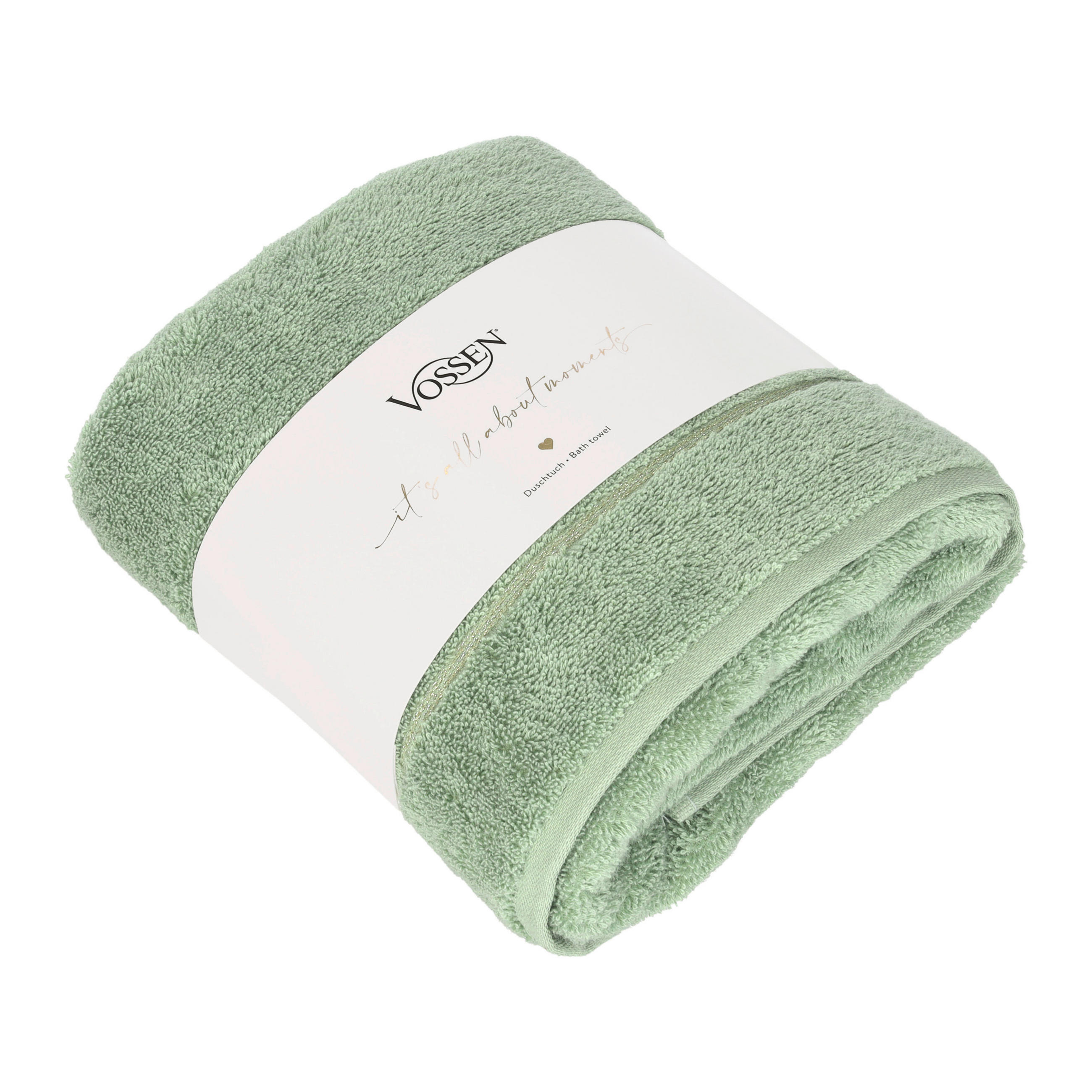 DUSCHTUCH Shiny Times 67/140 cm  - Grün, Basics, Textil (67/140cm) - Vossen