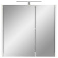 SPIEGELSCHRANK 67,2/64/18,3 cm  - Weiß, KONVENTIONELL, Glas/Holzwerkstoff (67,2/64/18,3cm) - Xora