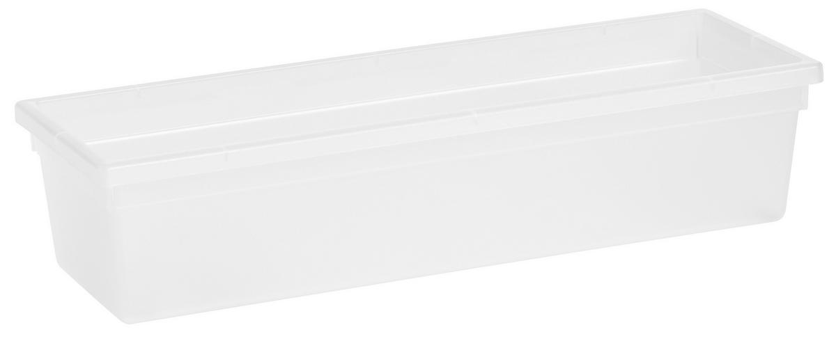 LÅDA MED FACK 23/8/5 cm   - klar, Basics, plast (23/8/5cm) - Rotho