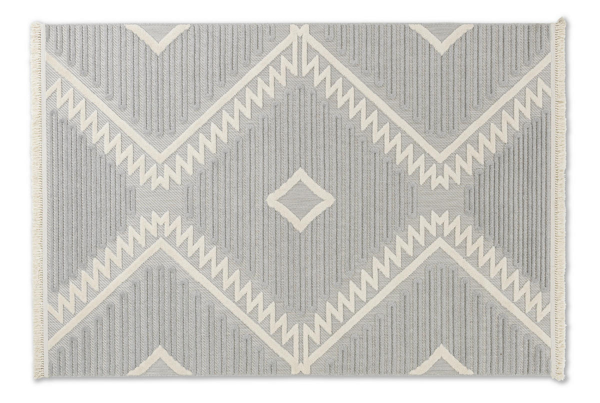 WEBTEPPICH 160/230 cm Summer Grau  - Grau, Basics, Kunststoff/Textil (160/230cm) - Schöner Wohnen