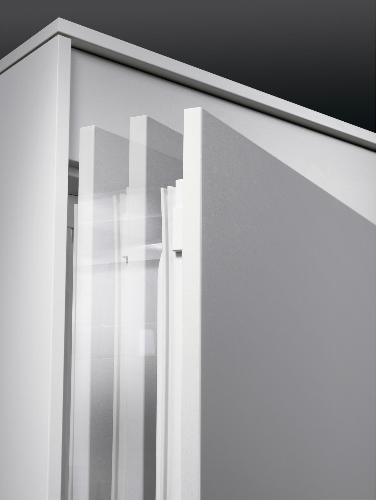 KÜHLSCHRANK 55,6/139,8/54,9 cm SFE814D9ZC  - Weiß, Basics, Glas/Metall (55,6/139,8/54,9cm) - AEG