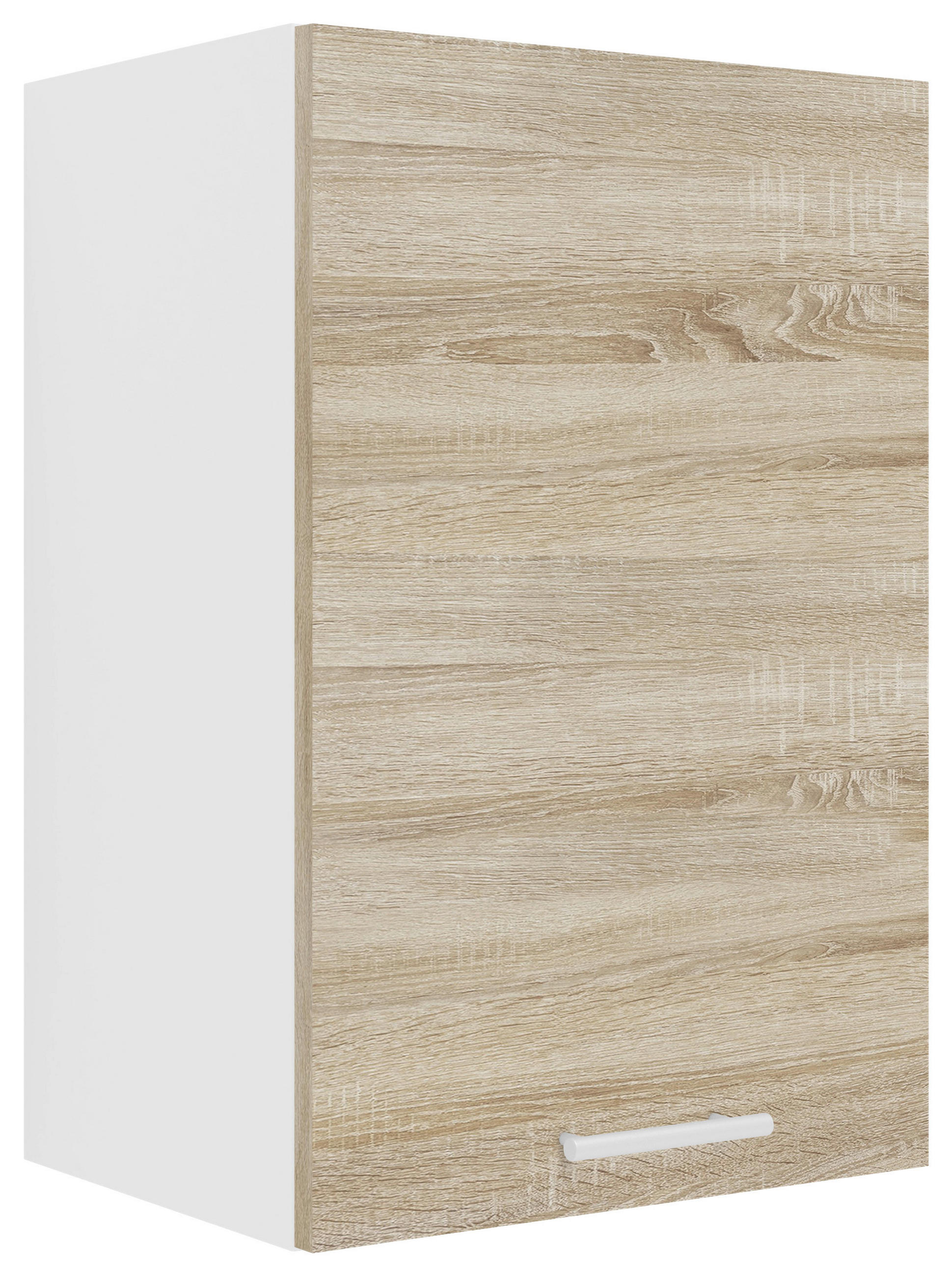 HÄNGESCHRANK Sonoma Eiche - Alufarben/Weiß, KONVENTIONELL, Holzwerkstoff/Metall (40/60/31cm) - MID.YOU