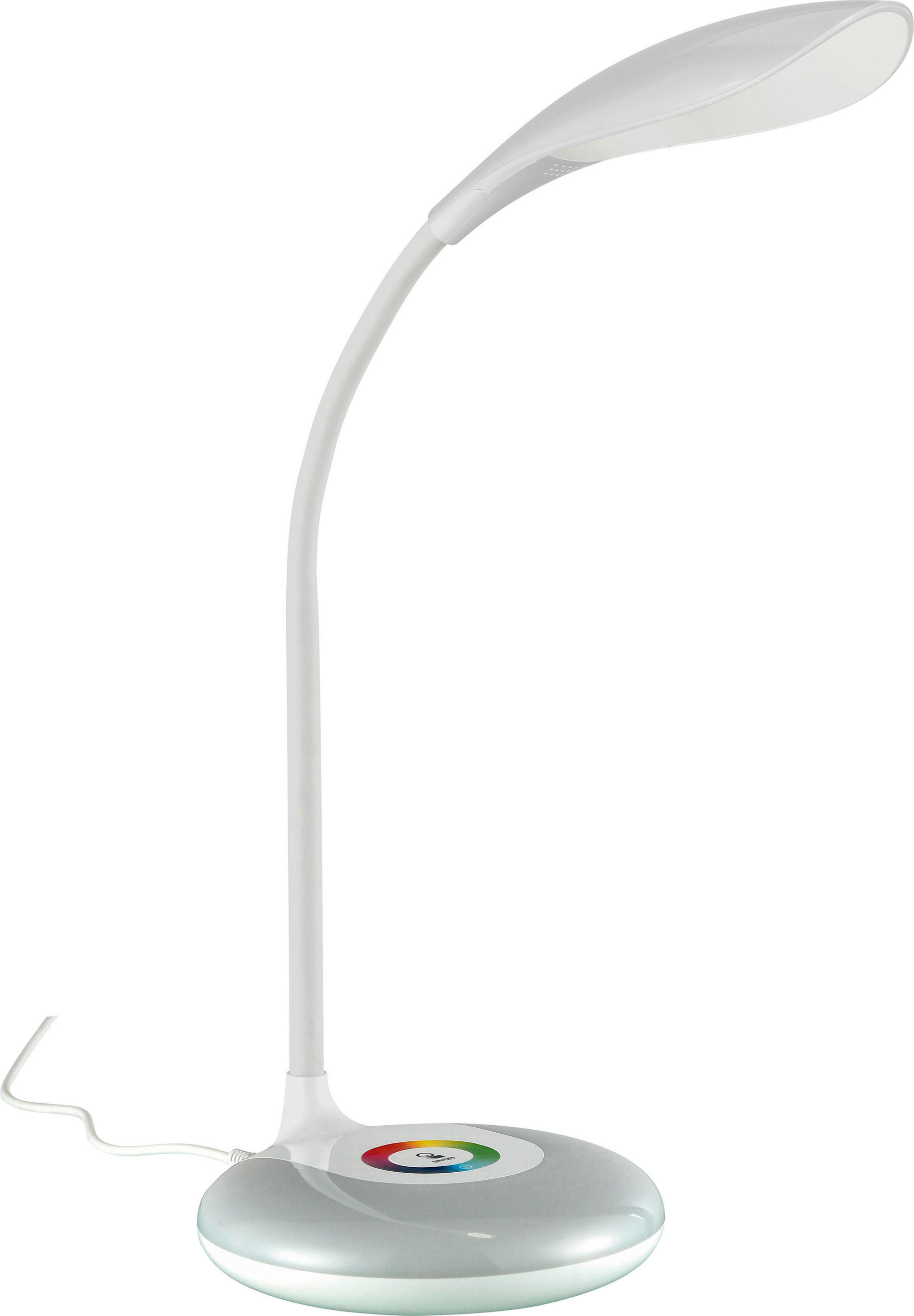 LED LAMPA NA PÍSACÍ STÔL, dotykový stmievač, 12,5/12,5/48 cm - biela, Basics, kov/plast (12,5/12,5/48cm) - Xora