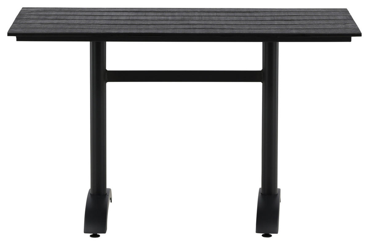 UTEBORD metall rektangulär  - svart, Klassisk, metall (120/70/74cm) - Gardenson