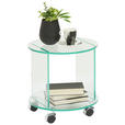 BEISTELLTISCH in Glas 40/40/40 cm  - Klar, Design, Glas/Kunststoff (40/40/40cm) - Xora